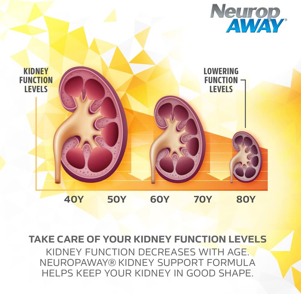 NeuropAWAY Kidney Support Formula - Agmatine Sulphate 500mg with L-Arginine Complex - 90 Capsules - görsel 4