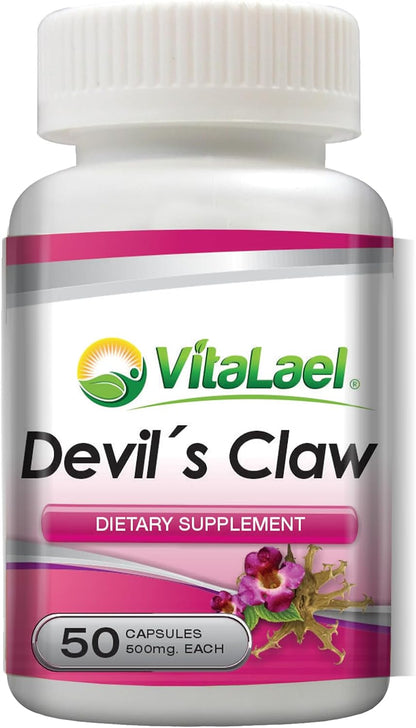 Herbal Solutions Health Devil's Claw (Garra del Diablo) (50 Capsules of 500 mg Each)