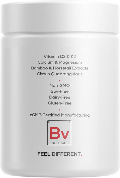 Codeage Bones Vitamins+ - D3, K2, Calcium, Magnesium, Zinc Supplement, 90 Capsules