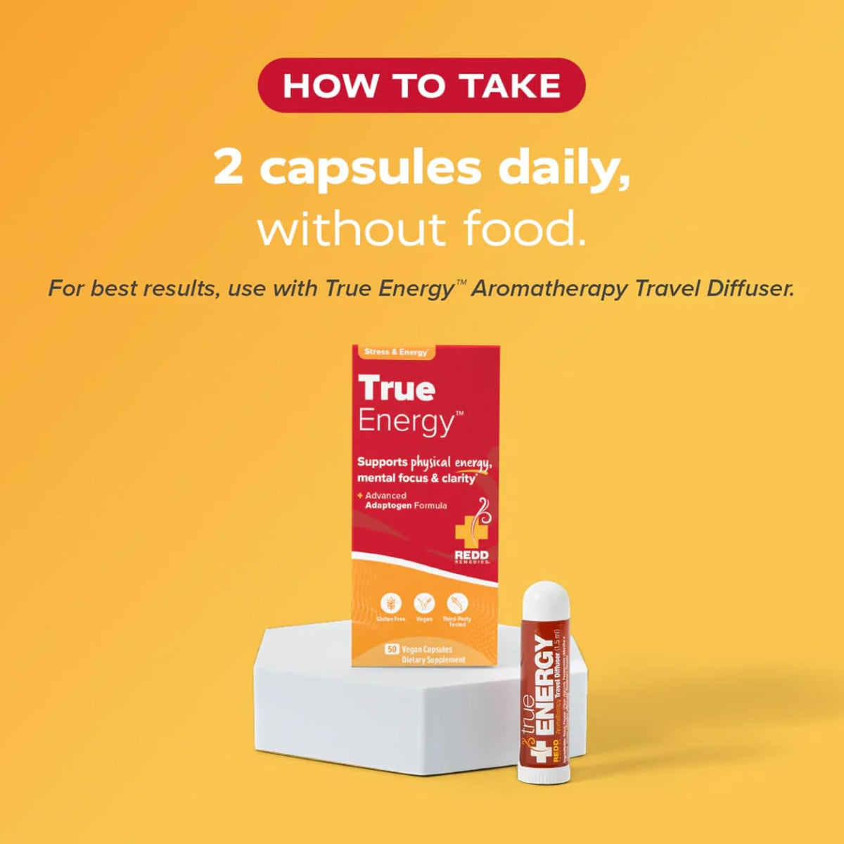 Redd Remedies True Energy - Supports Energy Production and Stamina - 50 Vegan Capsules - görsel 7