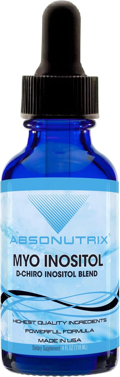 Absonutrix Myo Inositol & D-Chiro Inositol Blend 590 mg Liquid Drops, 118 ml (200 Servings)