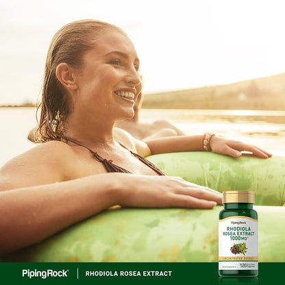 Piping Rock Rhodiola Rosea Food Supplement | 120 Capsules | Super Concentrated Extract
