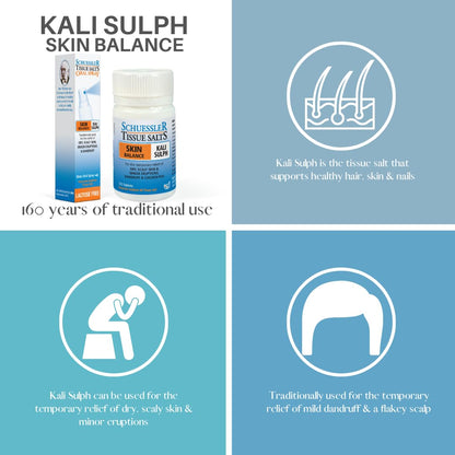 Schuessler Tissue Salts Kali Sulph 6X Cell Salts, 125 Tablets