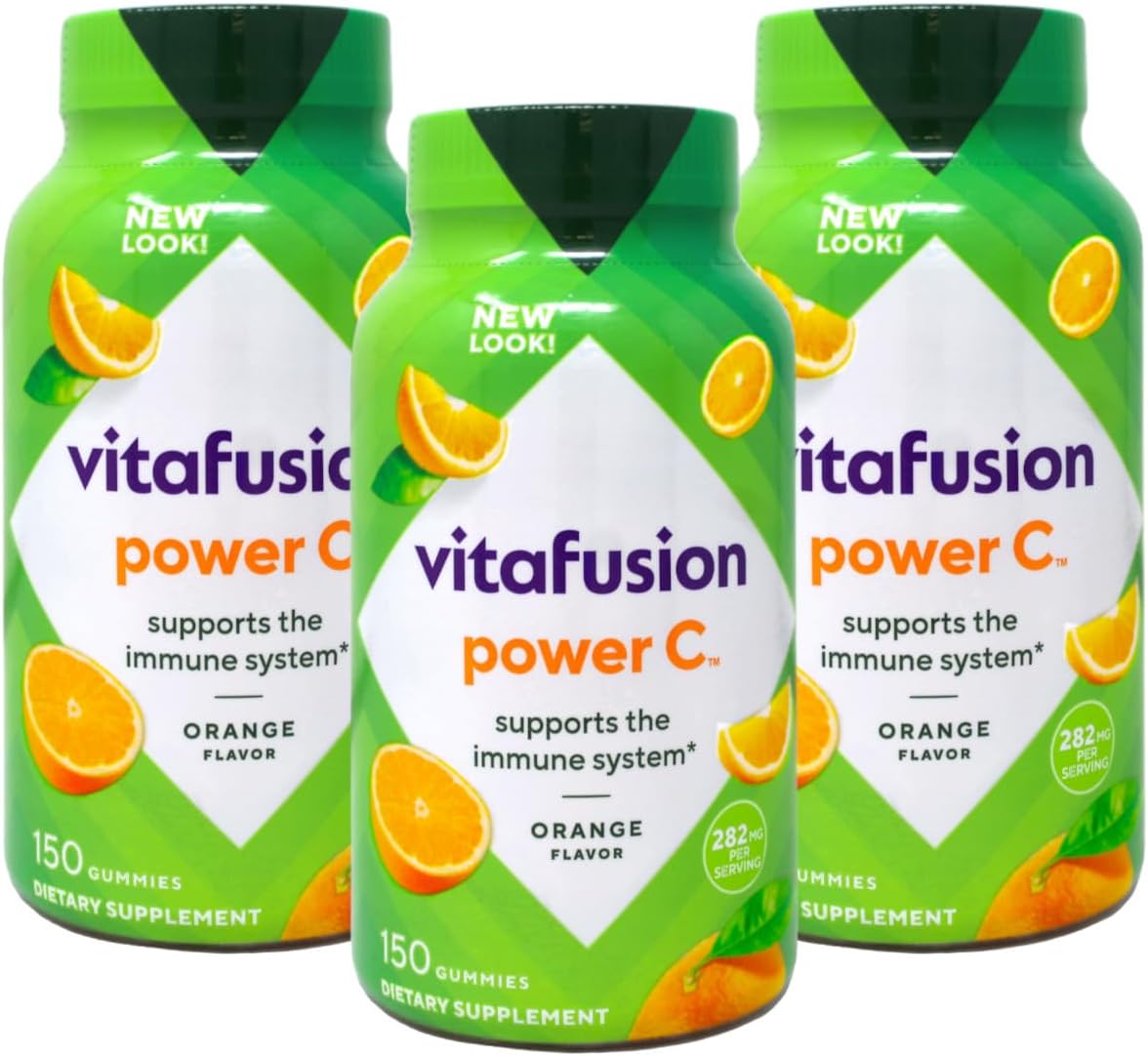 Vitafusion Power C Gummy Vitamins for Adults, 150 Count (Pack of 3) - görsel 1