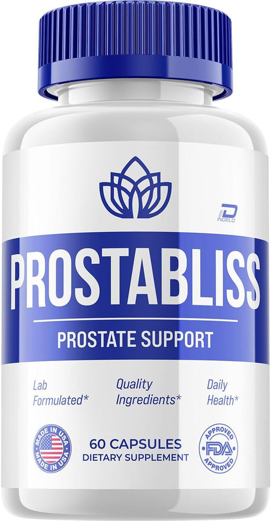 Prostabliss Food Supplement for Men – All-Natural Men's Health Formula, 60 Capsules