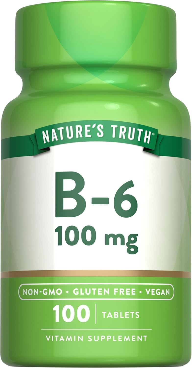 Nature's Truth Vitamin B6 100 mg - 100 Tablets - görsel 1