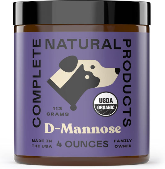 CNP Organic D'Mannose Powder for Pets 4oz - Pure D-Mannose Urinary Support for Dogs and Cats