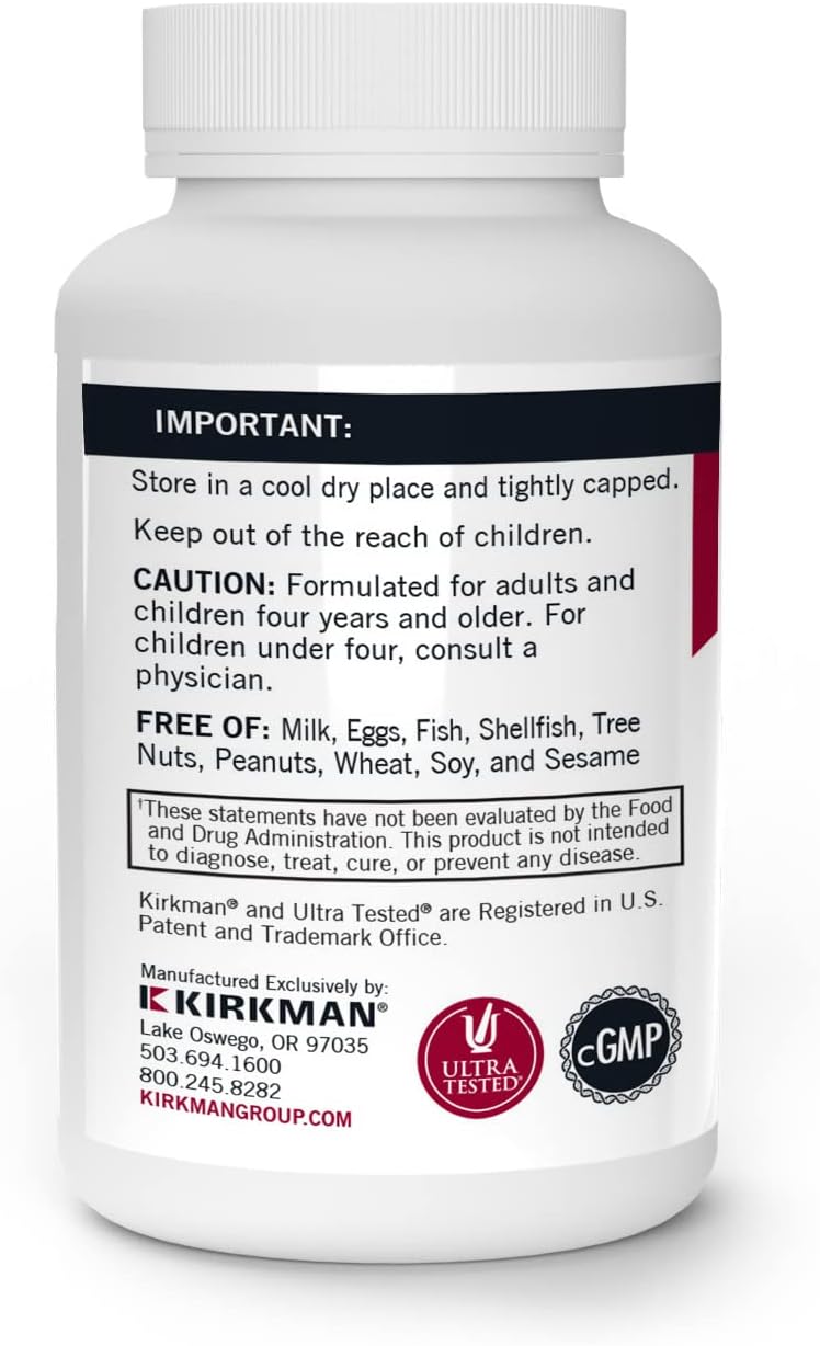 Kirkman - Vitamin C 250 mg - 250 Capsules - Hypoallergenic - görsel 3