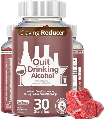 Sober from Alcohol Multivitamin Gummy – Alcohol Craving Relief Supplement with Liver Support, 30-Day Supply