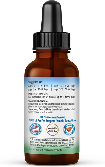 Herbal Goodness Children's Focus Formula Liquid Extract - Ashwagandha & Moringa for Attention and Concentration - 30 ml