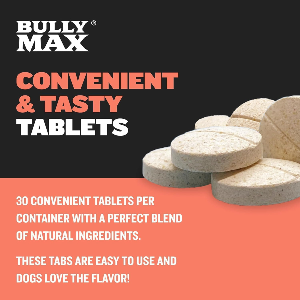 Bully Max 2-in-1 Puppy Vitamins - 30 Chewable Tablets for Growth and Development of Puppies - Multivitamin Treats and Essential Dog Supplements for Small Dogs and Large Breed Growing Pups - 2 Bottles - görsel 5
