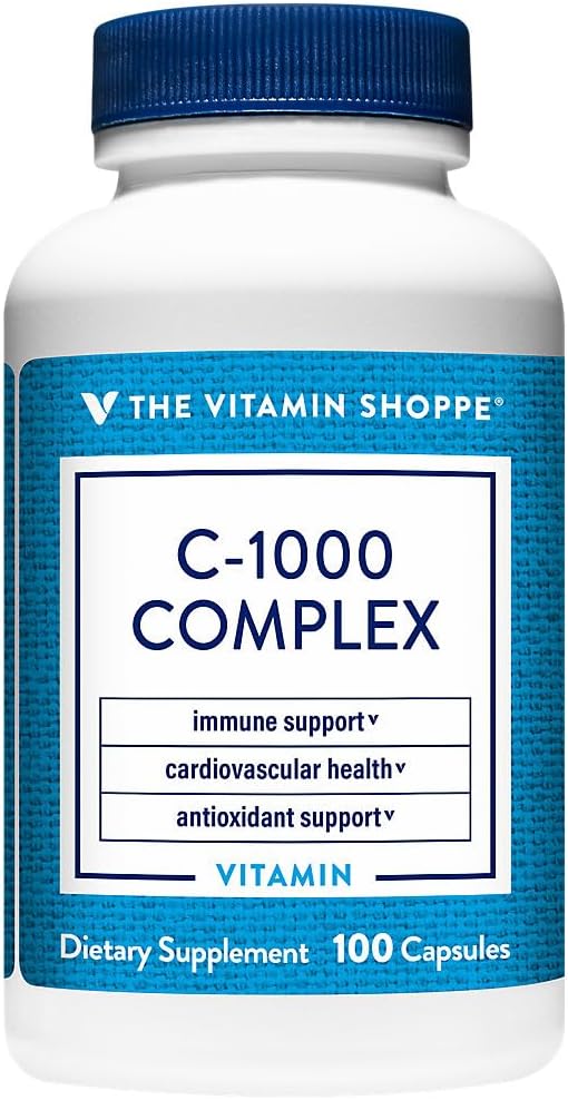 The Vitamin Shoppe C-1000 Complex 1,000 mg, Antioxidant for Immune and Blood Vessel Health (100 Capsules) - görsel 5