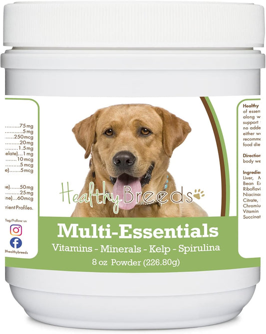 Healthy Breeds Labrador Retriever, Golden, Multi-Essentials Powder for Dogs – an Ideal Supplement of Vitamins, Minerals & Antioxidants for Your Dog – 8 oz
