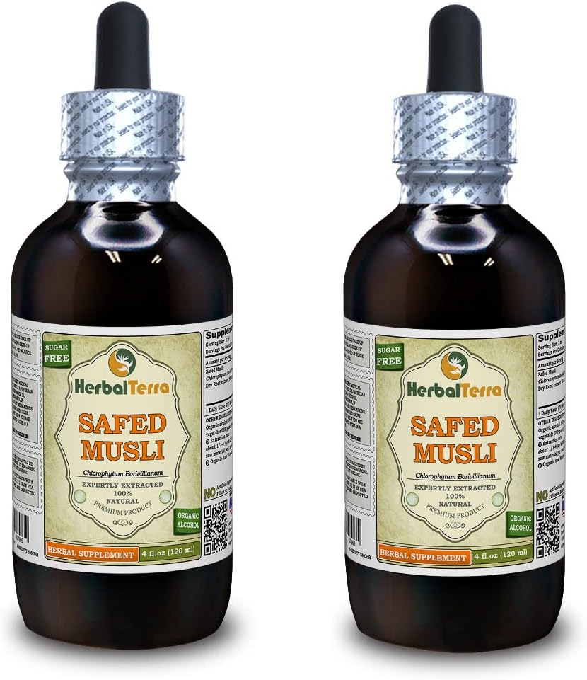 Safed Musli Dried Root Liquid Extract, 120 ml - HerbalTerra - görsel 8