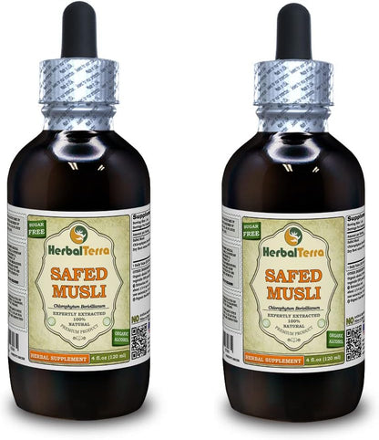 Safed Musli Dried Root Liquid Extract, 120 ml - HerbalTerra