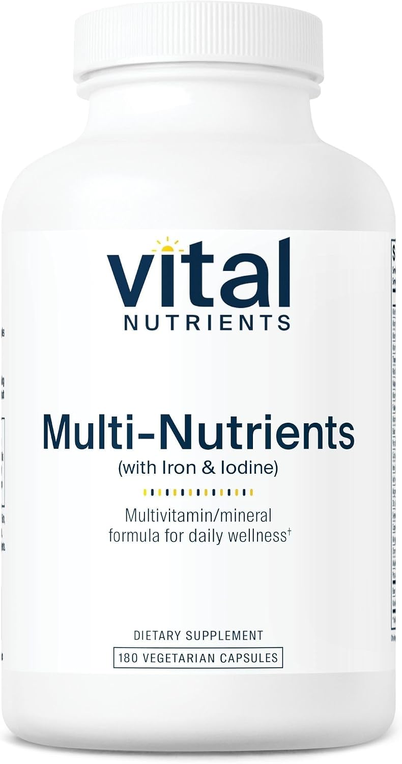 Vital Nutrients Multi-Nutrients with Iron and Iodine – Vegetarian Multivitamin Supplement - görsel 1