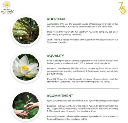 Kerala Ayurveda Neck Support Herbal Capsules - Ayurvedic Support for Neck, Shoulders, and Upper Back, 90 Capsules