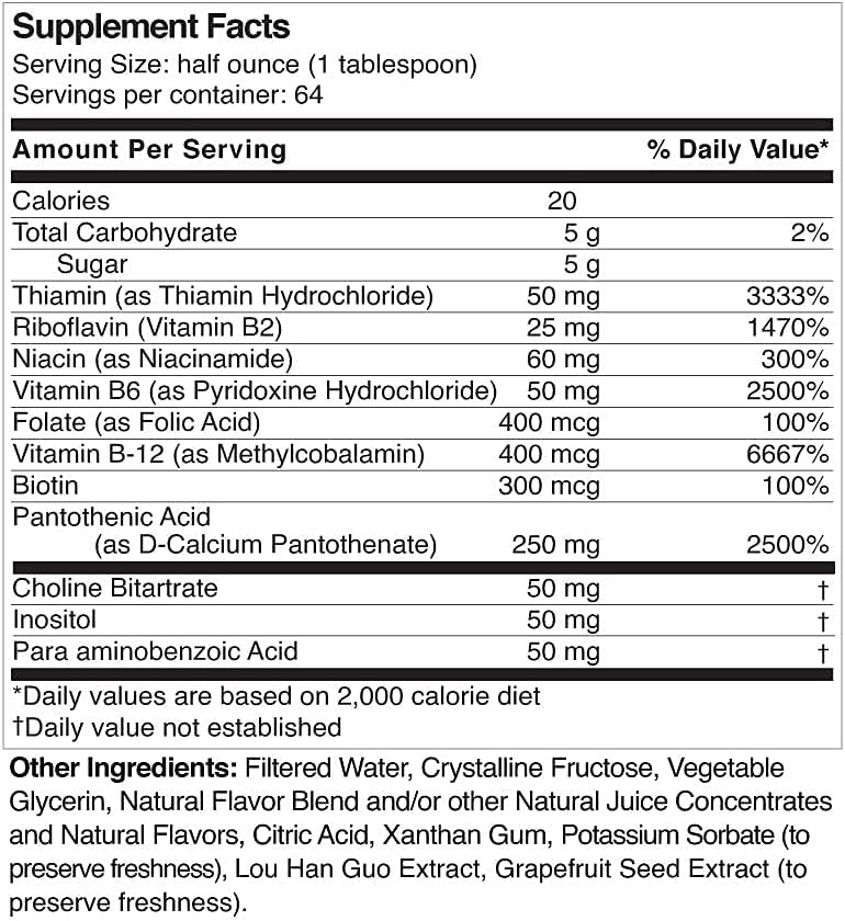 Life Solutions Liquid Super B Complex - 946ml to Naturally Increase Your Body's Energy Levels - görsel 7