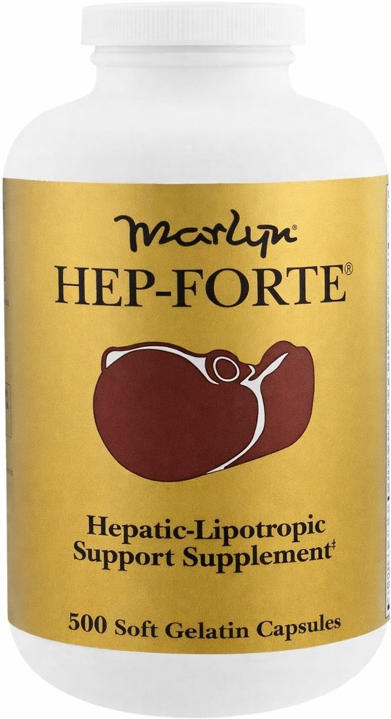 Marlyn Nutraceuticals Hep-Forte Liver Support Supplement – 500 Soft Capsules - görsel 1