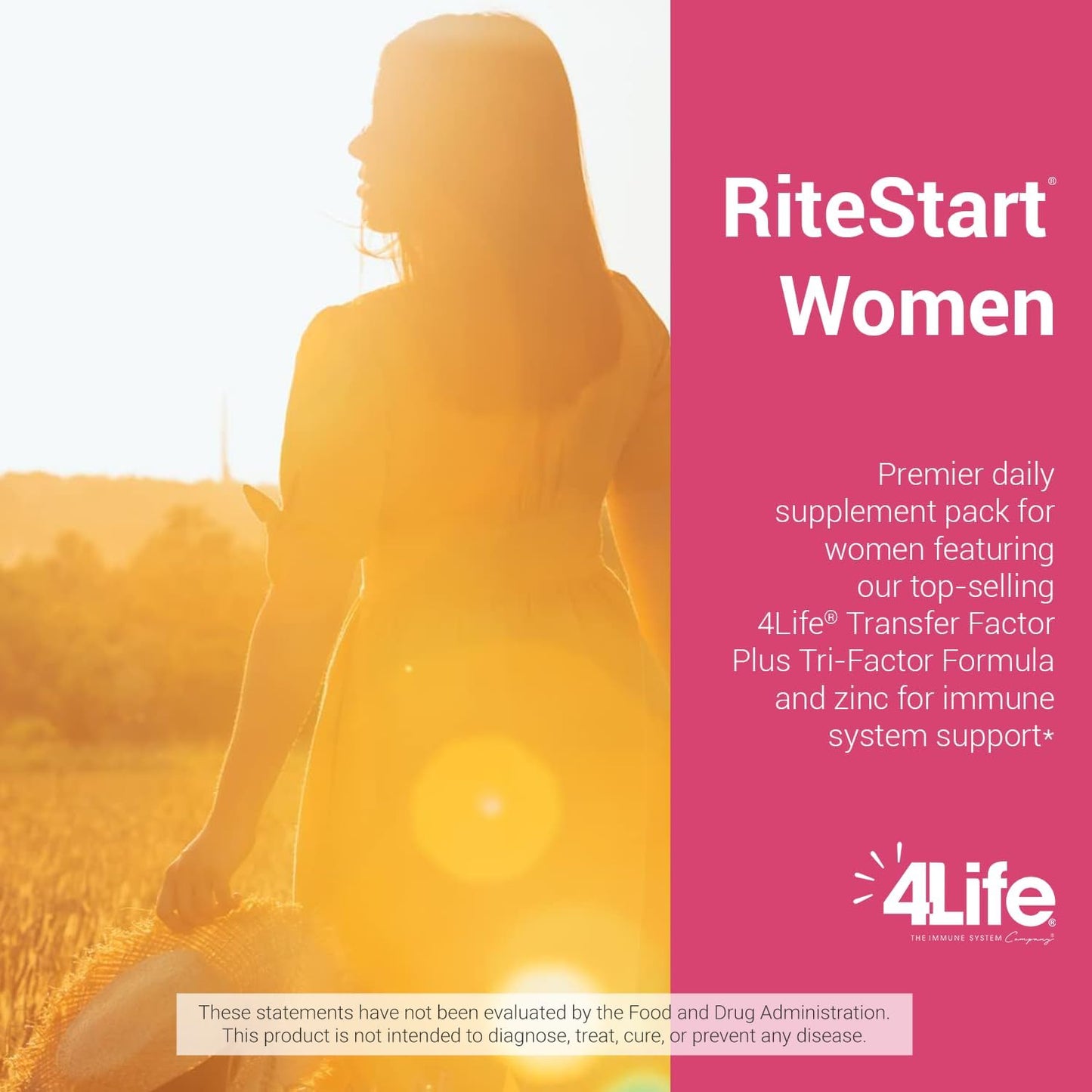 4Life RiteStart Women Multivitamin with CoQ10 & Mushroom Blend - 30 Packets - görsel 4