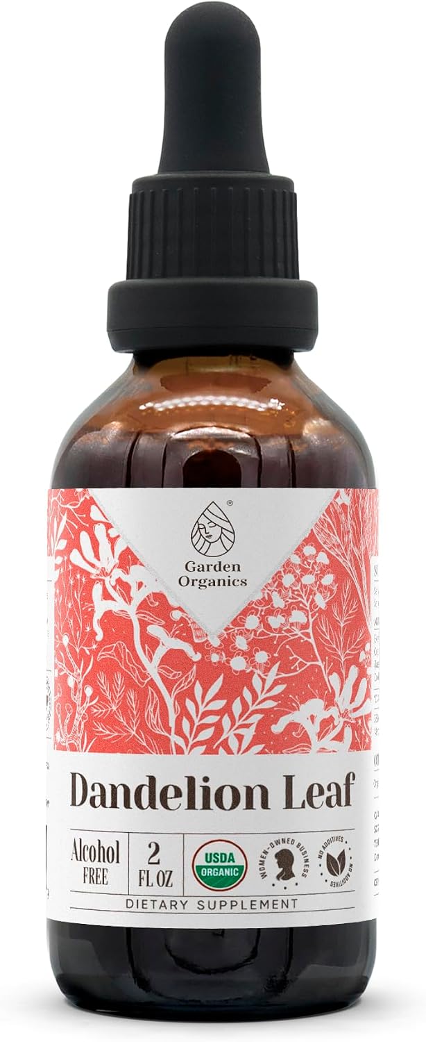 Garden Organics Dandelion Leaf Organic Alcohol-Free Extract - High-Potency Tincture, Supports Digestive System, 60 ml - görsel 1