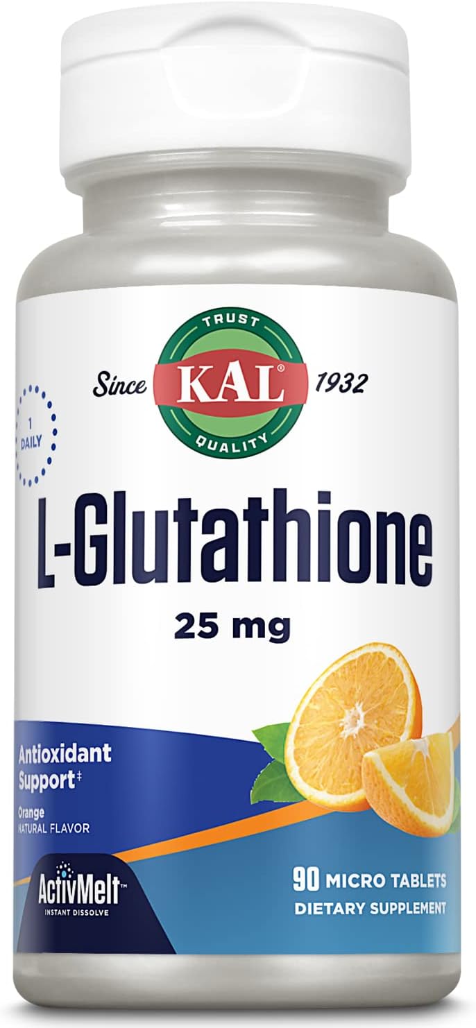 KAL L-Glutathione SR Reduced Glutathione Supplement, 30 Servings - görsel 8