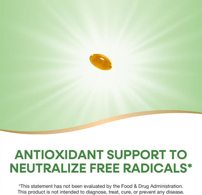Nature's Way Vitamin E - D-Alpha Tocopherol - 268 mg (400 IU) - 100 Softgels