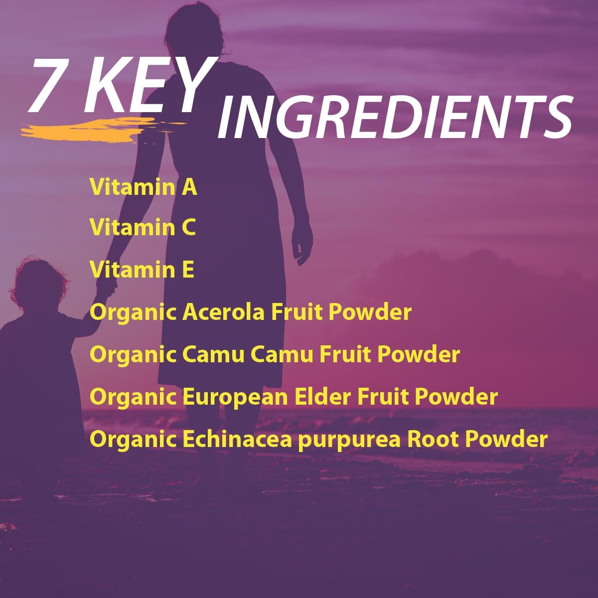 Elderberry Queen Chewable Vitamin C 500mg – Immune Boost & Antioxidant Support Tablets with Vitamin A, E & Organic Echinacea, Elder Fruit, Acerola – Natural Dietary Supplement, 60 Count - görsel 8