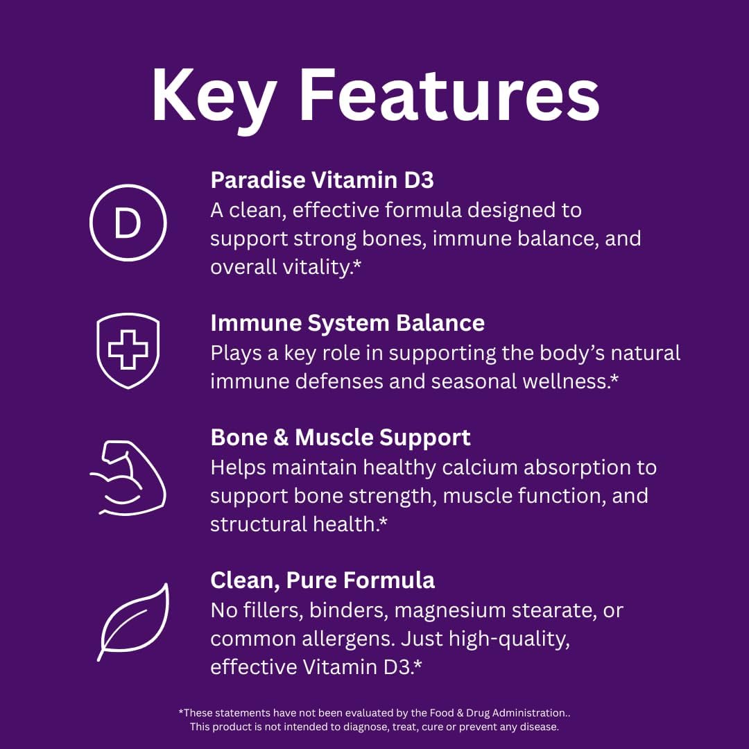 Paradise Herbs Earth's Blend Vitamin D3 with – Organic Veggies and Berries: A nutrient-dense mix of vegetables and – Image 4