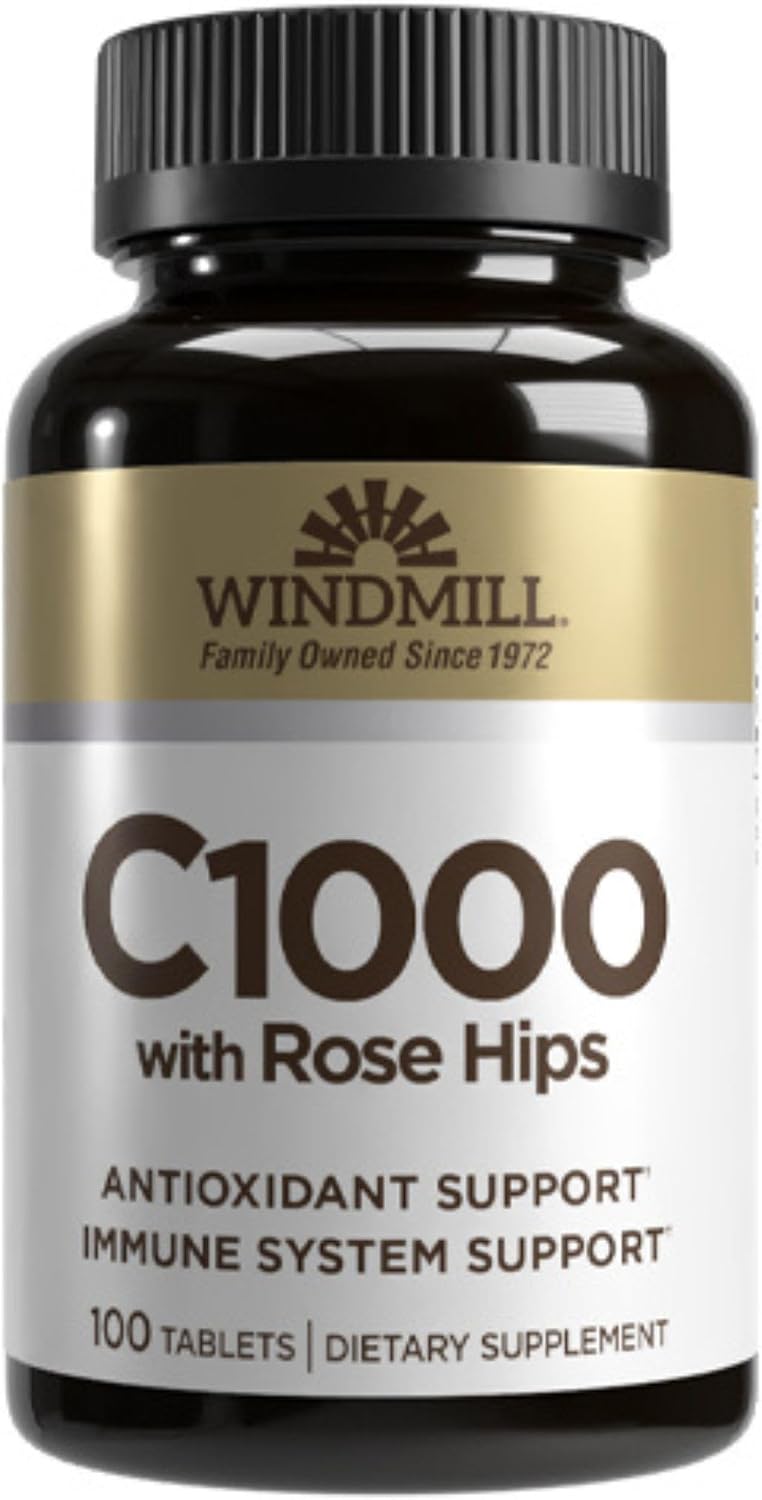 Vitamin C 1000 mg with Rose Hips Tablets – 100 Tablets - görsel 1
