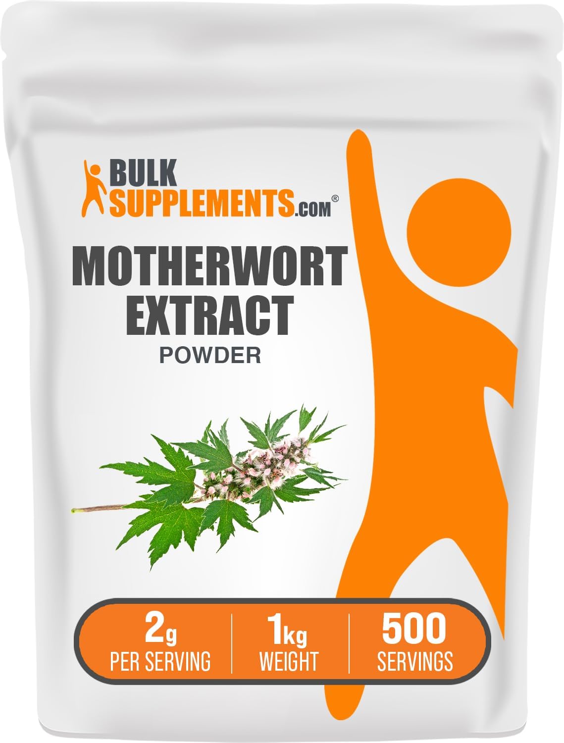 Motherwort Extract Powder (2g per Serving, 1kg) - Herbal Supplement by BulkSupplements - görsel 1