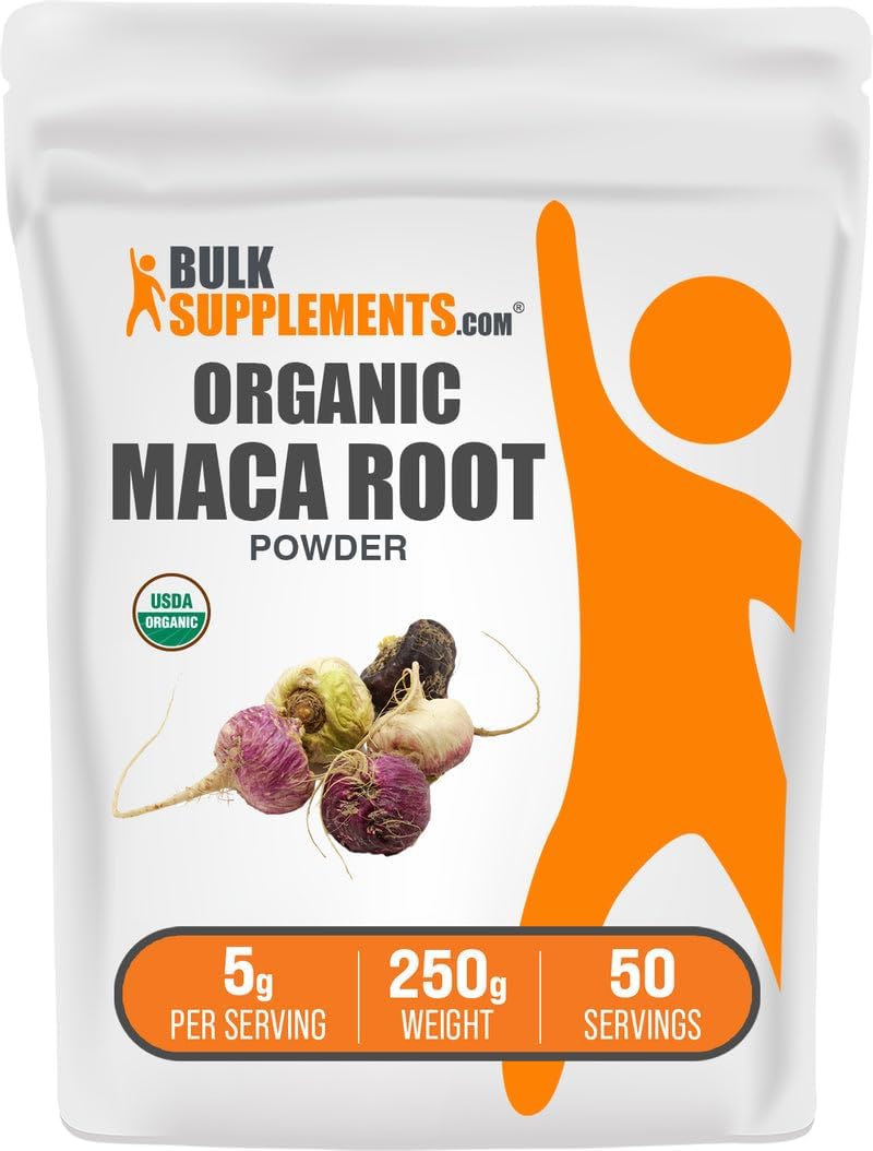 BulkSupplements Organic Maca Powder, 250g - görsel 1