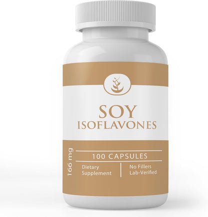 Pure Original Ingredients Soya Isoflavones, 100 Capsules