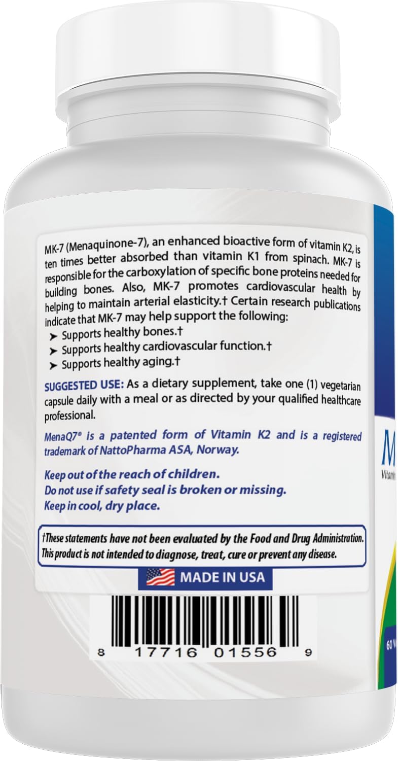 Best Naturals MK-7 100 mcg 60 Capsules - görsel 7