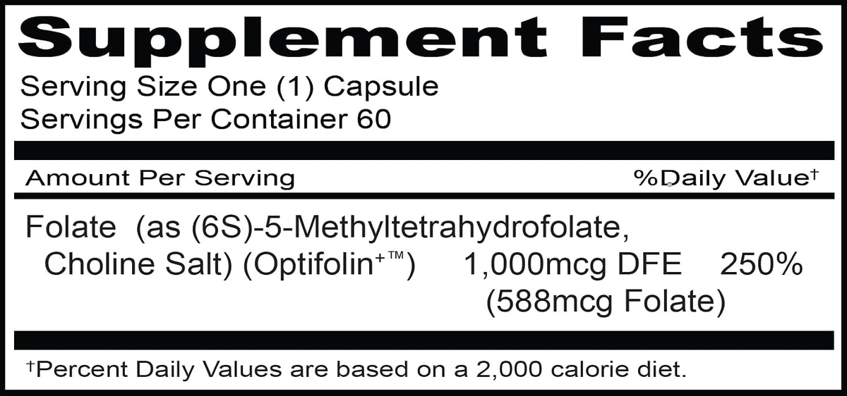 Priority One Priority Folate – 30 Capsules with Optifolin+™ 5-MTHF Folate - görsel 2