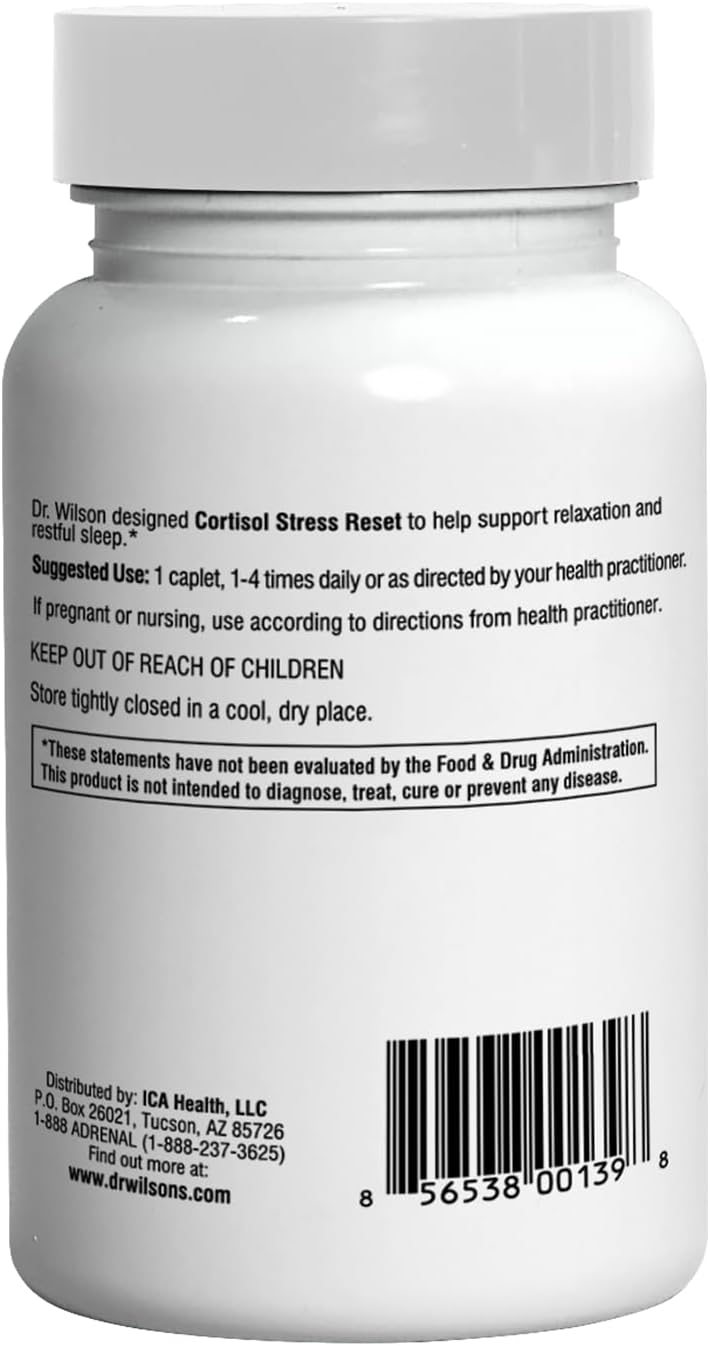 Doctor Wilson's Original Formulations Cortisol Stress Reset - Cortisol, Mood and Sleep Support, 60 caplets - görsel 2