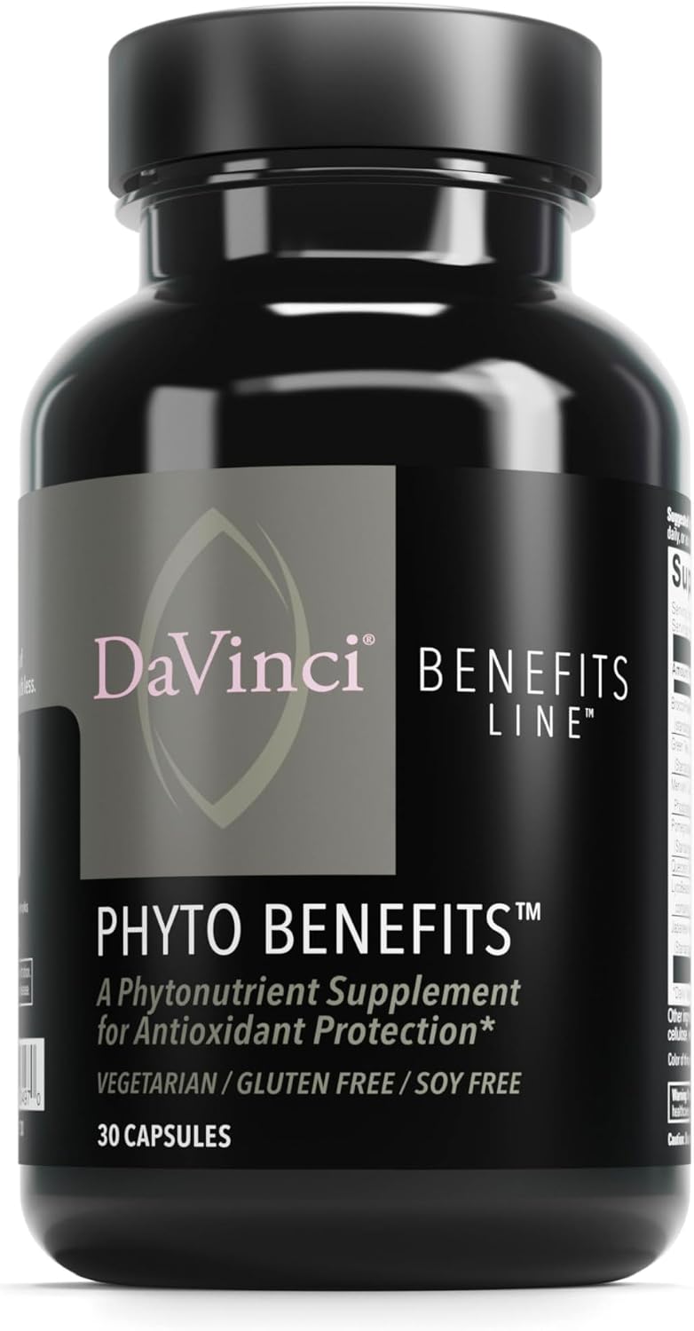 DAVINCI Labs Phyto Benefits – Botanical Supplement for Heart, Brain & Immune Health – 30 Capsules - görsel 1