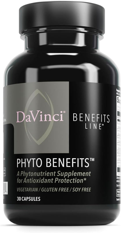 DAVINCI Labs Phyto Benefits – Botanical Supplement for Heart, Brain & Immune Health – 30 Capsules