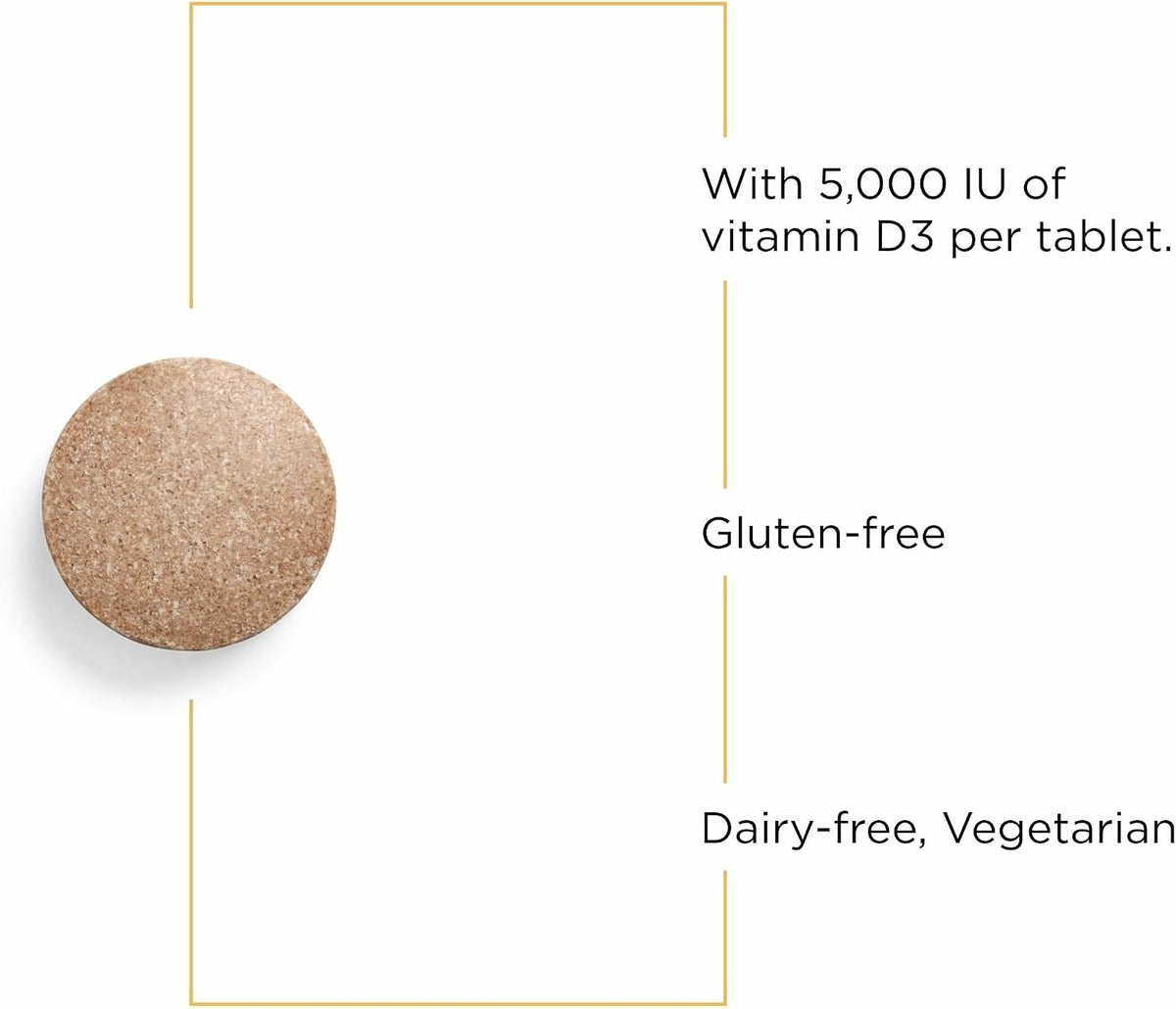 Integrative Therapeutics Vitamin D3 125 mcg – Chewable Tablets for Bone & Immune Support - görsel 3