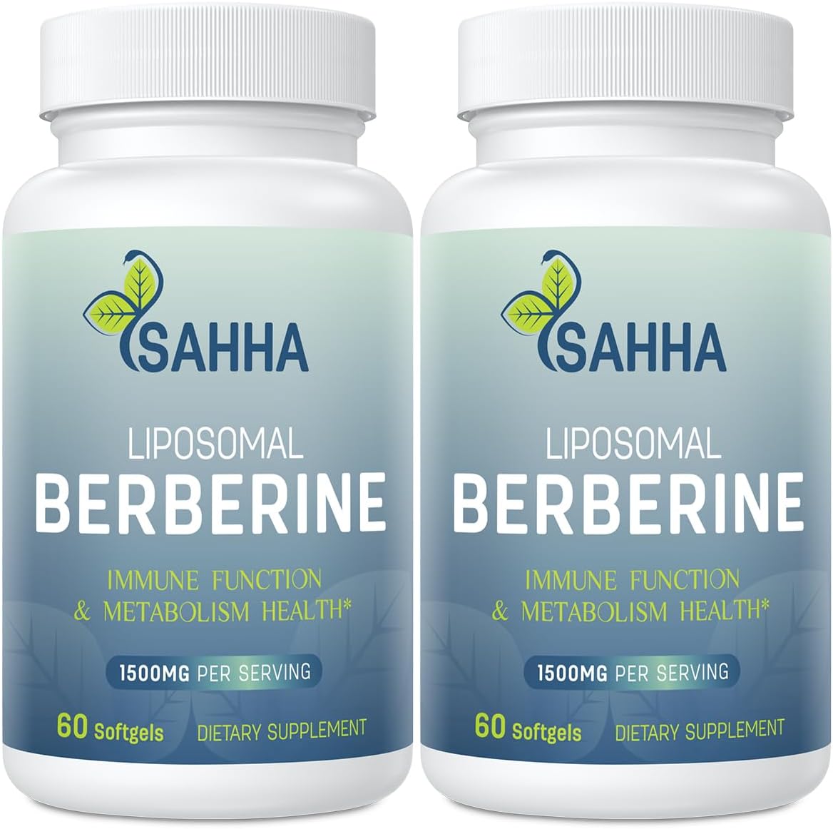 Sahha Liposomal Berberine HCL 1500mg – High Bioavailability Supplement for Men and Women (2 Pack) - görsel 1