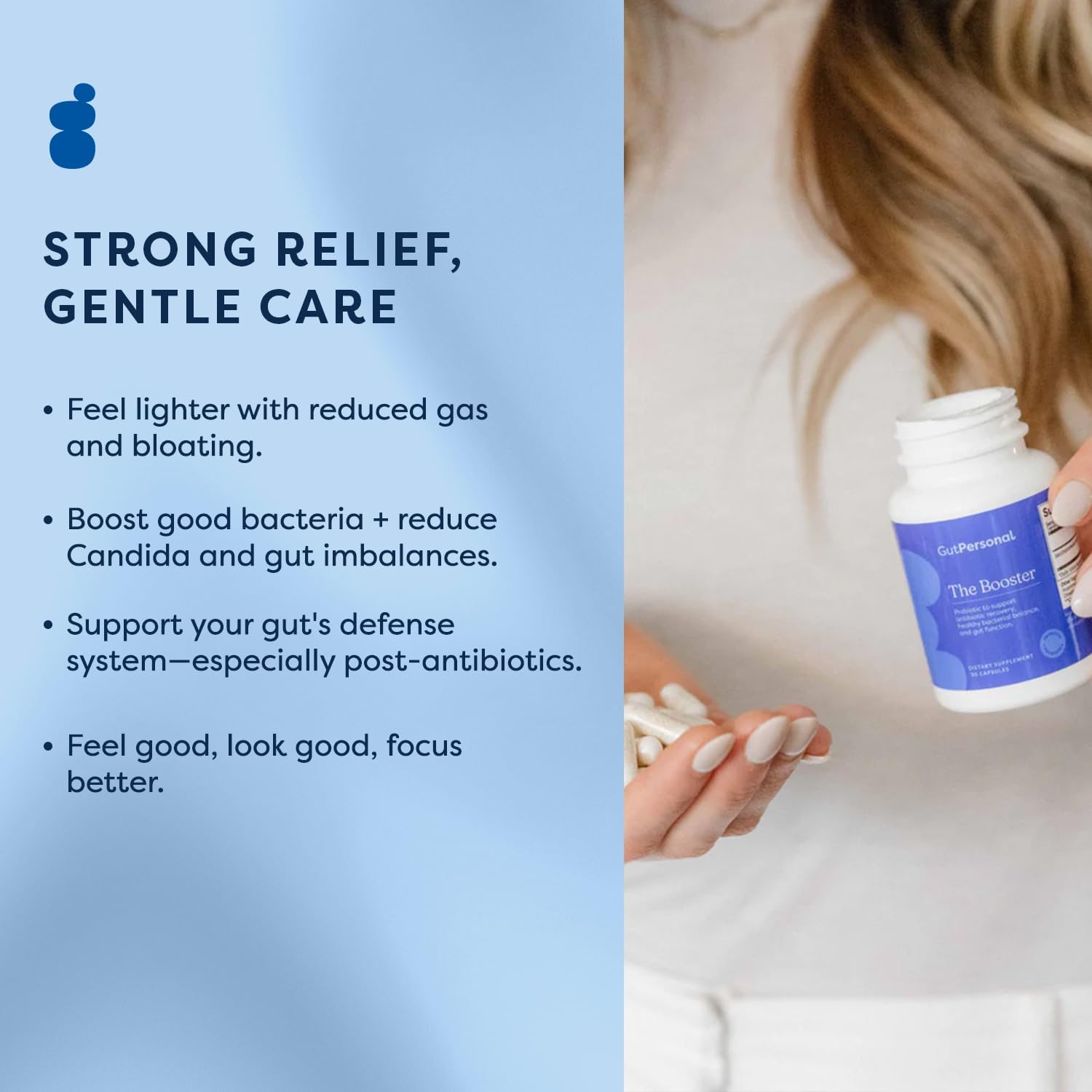 GutPersonal The Gut Fix™ Bundle: The Miracle Worker Magnesium Powder Supplement, Strawberry Flavour, 30 Servings + The Booster Targeted Probiotic, Capsule, 60 Servings - görsel 5
