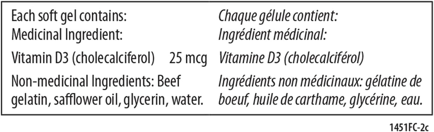 Carlson Vitamin D3 1000 IU, 100 Softgels - görsel 4