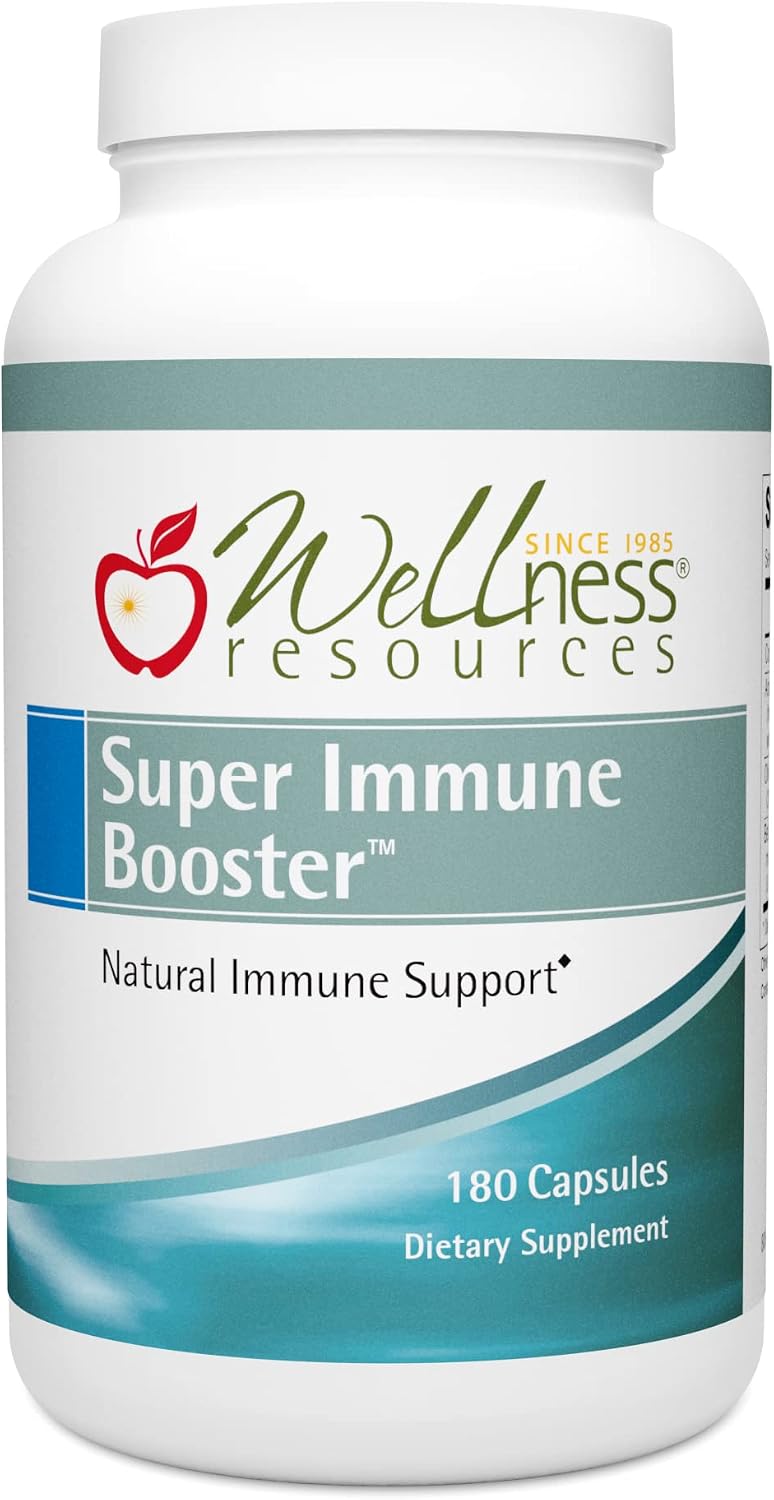 Wellness Resources Super Immune Booster - Colostrum, Beta Glucan, Olive Leaf, Arabinogalactan (180 Capsules) - görsel 1