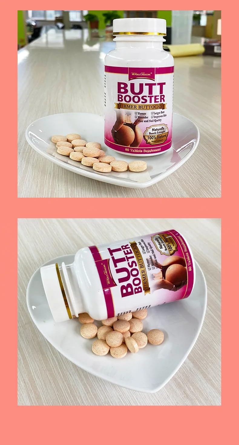 Upondata Bum Enhancement Pills – Hip Lifting Natural Herbal Supplements (60 Tablets) - görsel 1