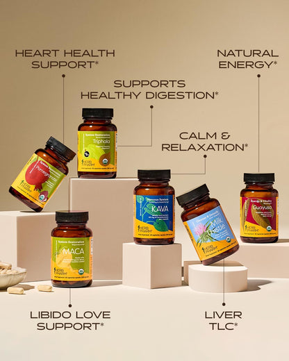 Herb Pharm Pomegranate Capsules - Organic Heart Health Support, 60 Vegan Capsules