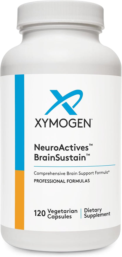 XYMOGEN NeuroActives BrainSustain - Brain Health Support with Phosphatidylserine & CoQ10 - 240 Capsules