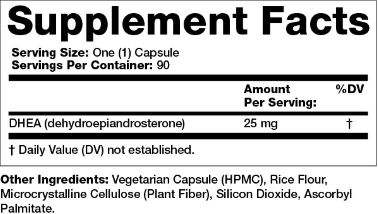 Olympian Labs DHEA 25 mg, 90 Capsules - görsel 2