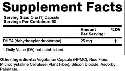Olympian Labs DHEA 25 mg, 90 Capsules