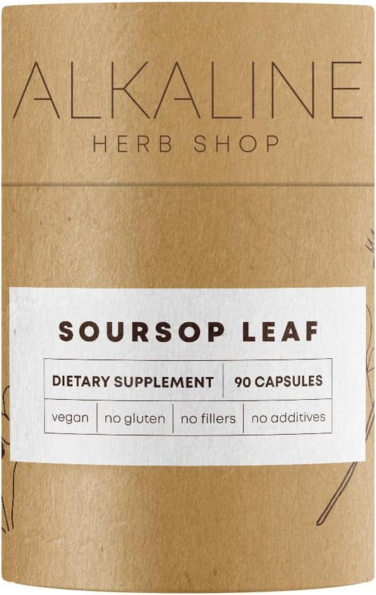 Soursop Leaf Supplement – Organic & Wildcrafted, 90 Veggie Capsules