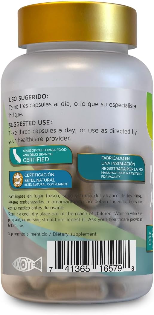 Betel Natural Premium Melon Amargo (Bitter Melon) Capsules - Easy-to-Swallow Capsules - 1500 mg Per Serving - görsel 3